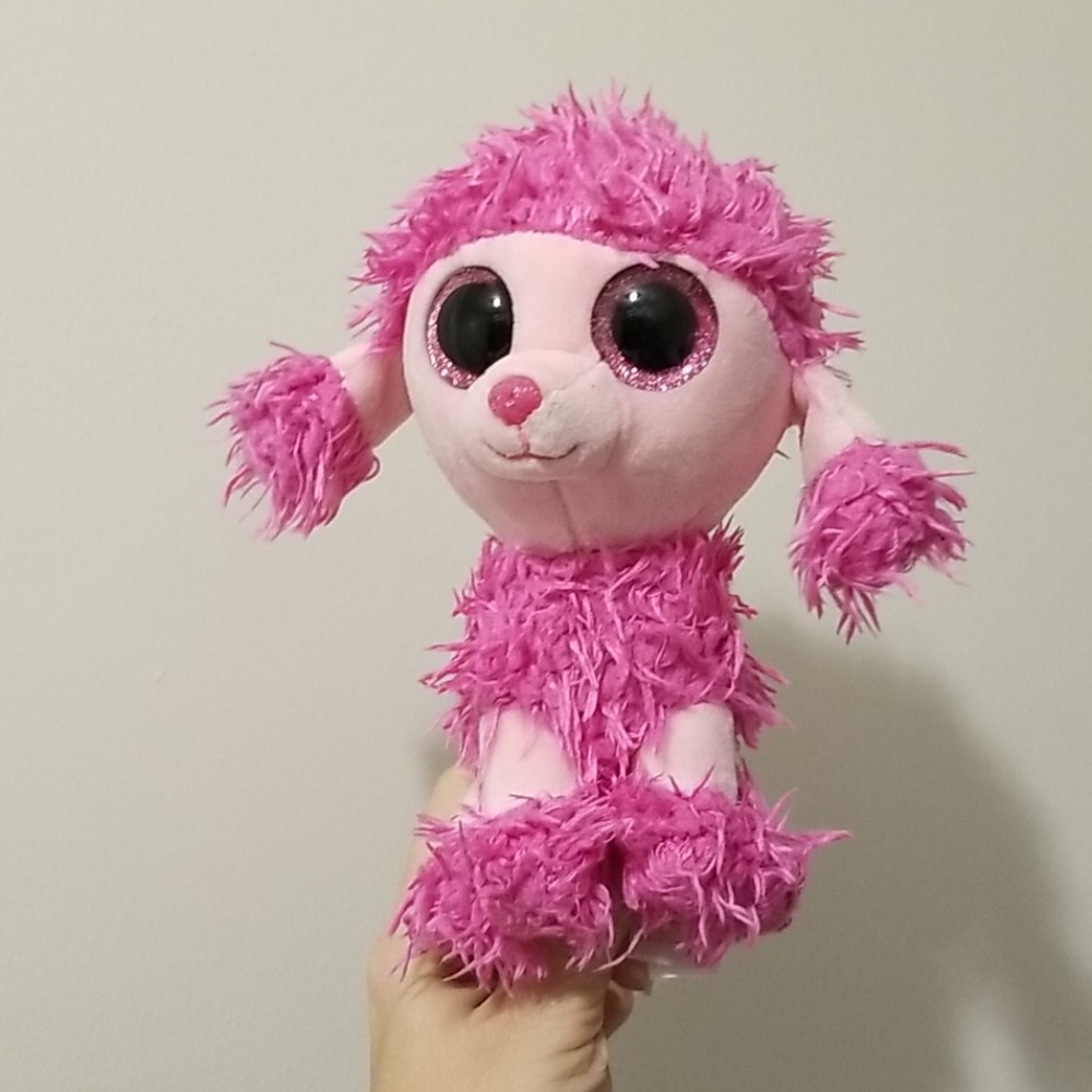🥳4/$20! Ty Beanie Boo Patsy pink poodle